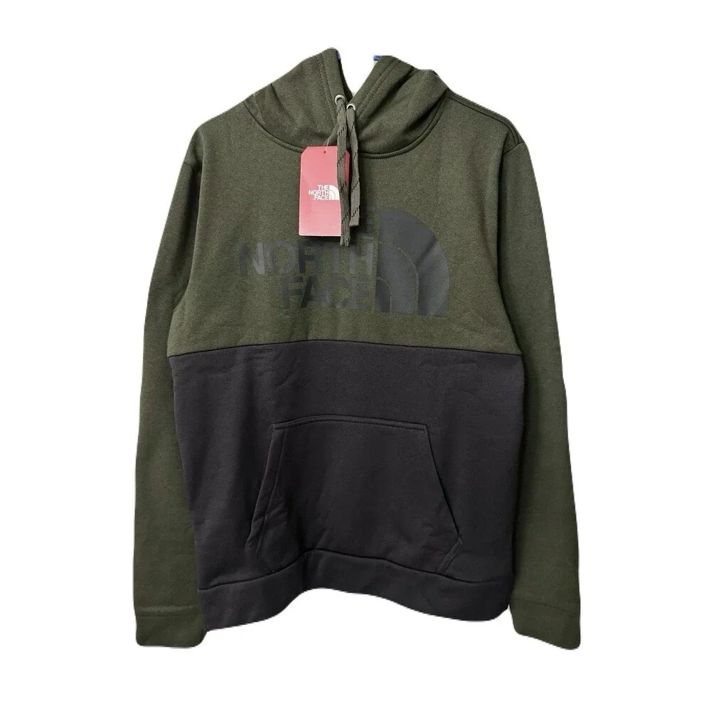 NEW The North Face Mens Size Medium Surgent Block Pullover Military Green Black